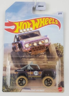2023 Hot Wheels Custom Ford Bronco Mud Runners Lavender NOC 