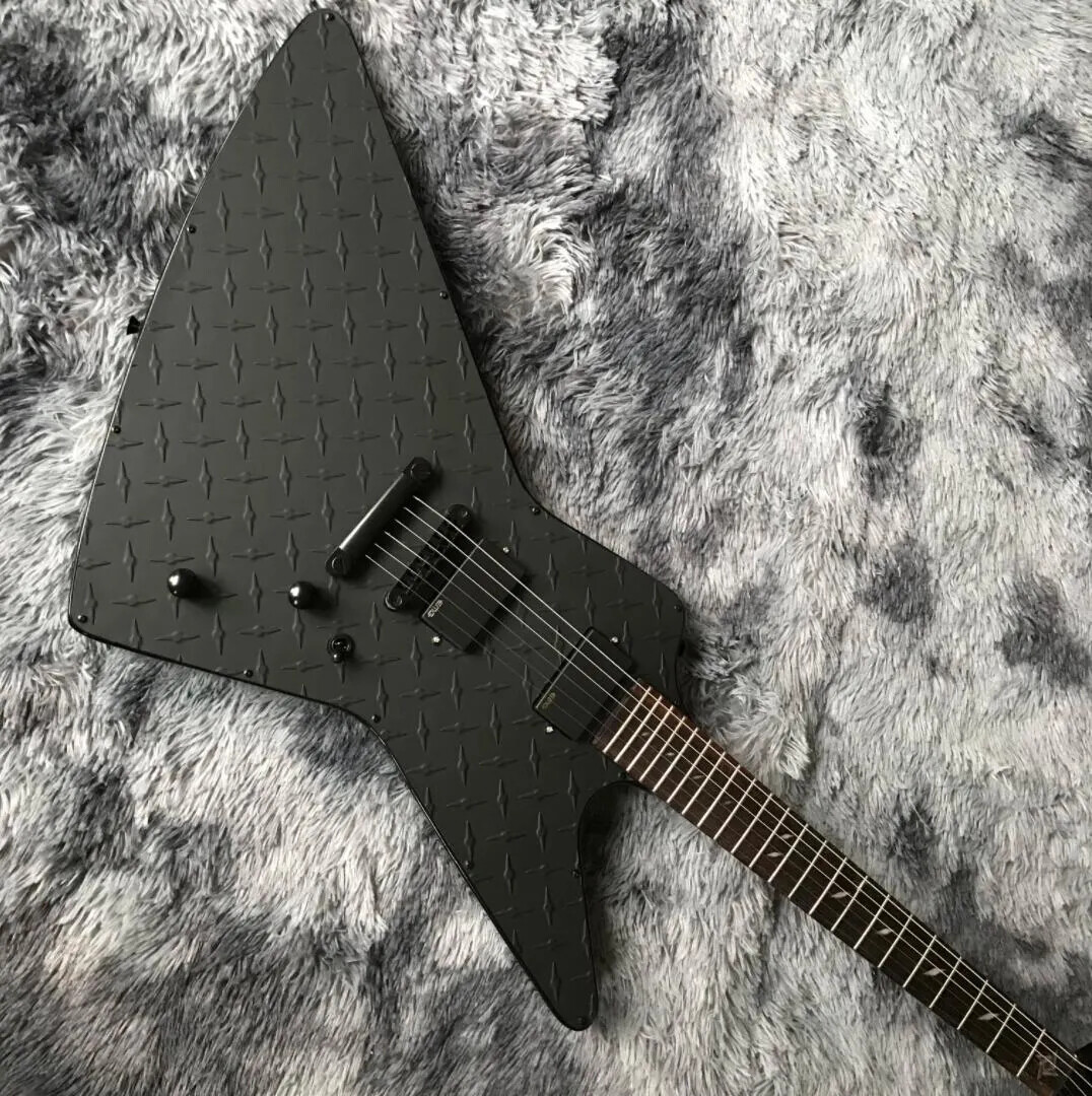 Custom Metallic LTD Hetfield Matte Black Diamond Plate Explorer