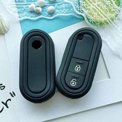 Silicone 2Buttons Car Remote Flip Key Fob Case Cover For MG MG3 Black - Picture 4 of 5