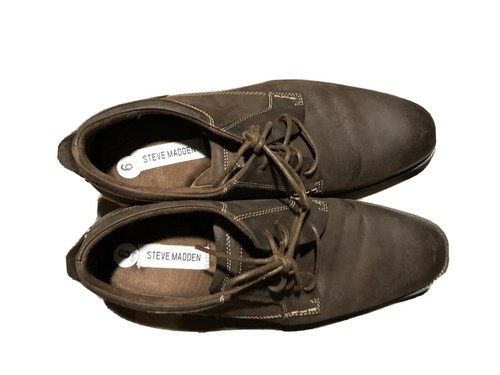Steve Madden Men's Oxford P Lank Size 9 Brown Shoes 752 Synthetic Outsole - Picture 6 of 10