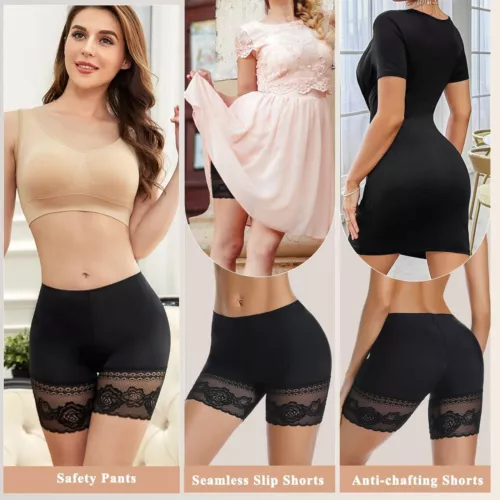 Pantaloncini da ragazzo per donna sottoveste pantaloni di sicurezza anti sfregamento intimo slip shorts - Foto 3 di 32