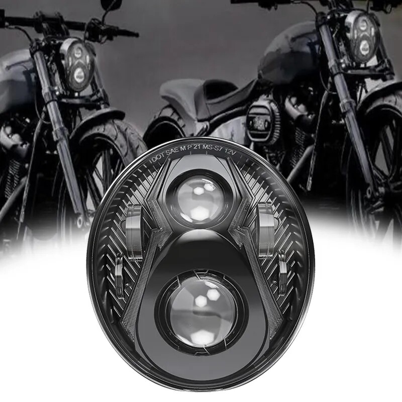For Harley Davidson Softail Breakout 2018-21 Black LED Headlight
