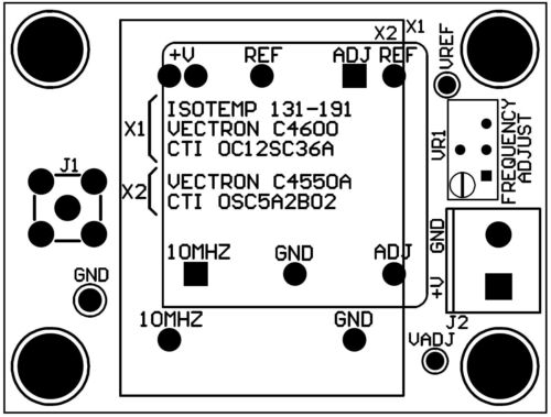 Scheda nuda per base temporale di riferimento standard frequenza fai da te 10 MHz OCXO - Foto 3 di 7