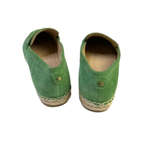 Sam Edelman Wms Thyme Green Suede Kai Espadrille Flat Loafer Shoes NEW Size 6 - Picture 3 of 5