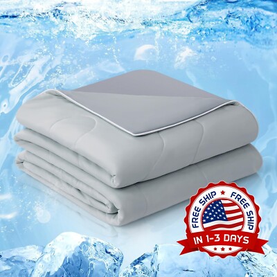 Edredón tamaño Queen, tela de tacto fresco que absorbe el calor corporal NEW US