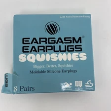 Eargasm Squishies Moldable Silicone Earplugs for Sleep,Swim Noise Reduction 22db