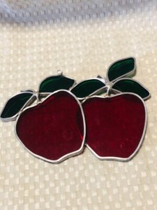 Apple Lead Glass Window Décor