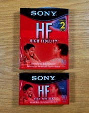 Sony Lot 3 High Fidelity 90 Min. HF Normal Bias Blank Audio Cassette Tapes NEW
