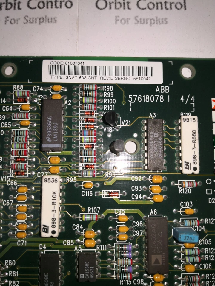 ABB SNAT 603 CNT / REV: D / SNAT603CNT / Control Board Code: 61007041 - Image 3 of 4