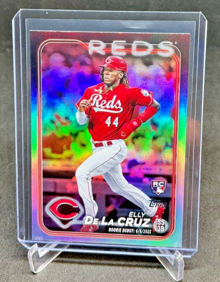 2024 Topps Update ELLY DE LA CRUZ RC Debut Rainbow Foil #US350 Reds