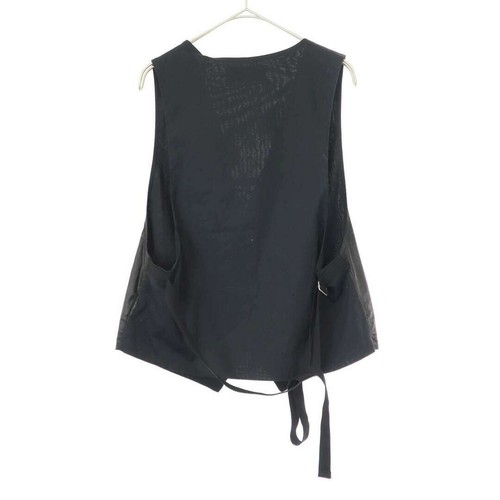 ANN DEMEULEMEESTER 23SS COATED GILLEVEST 2301-W-WA03-FA252-099 BLACK Used - Picture 2 of 4