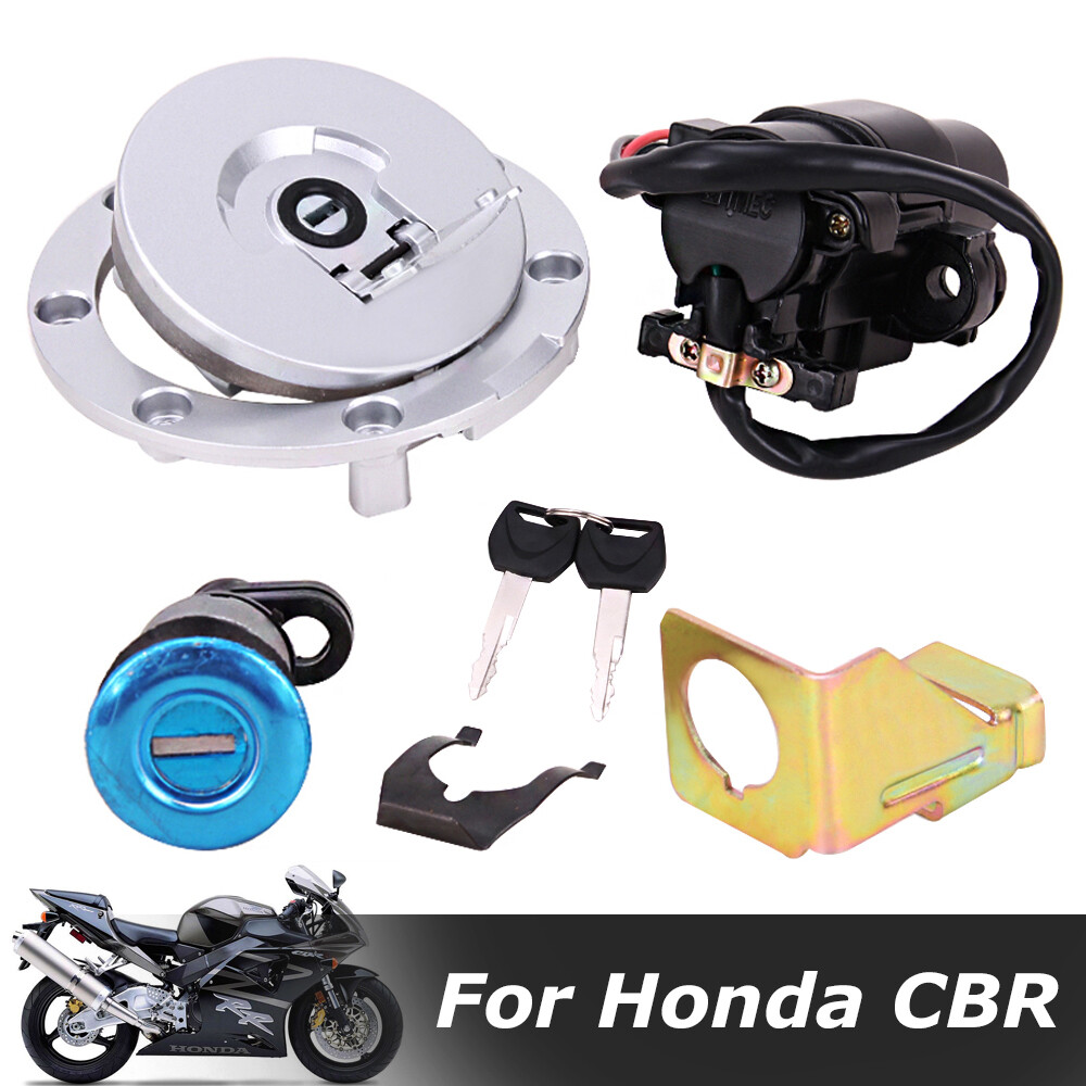 Ignition Switch Fuel Gas Cap Seat Lock Key For Honda CBR1000RR CBR