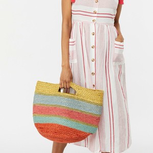 accessorize striped bag