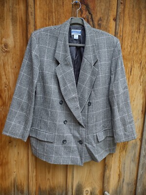 Pendleton: 100% Virgin Wool: Vintage USA Made: Women's Size 20: Plaid Design