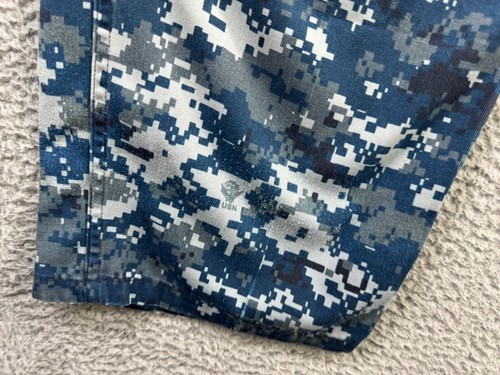 Pantalone militare uomo grande blu navy modello digitale USN pantalone funzionante - Foto 7 di 20