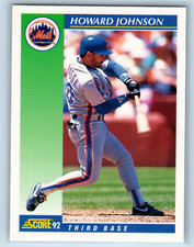 1992 Score New York Mets Baseball Card #550 Howard Johnson