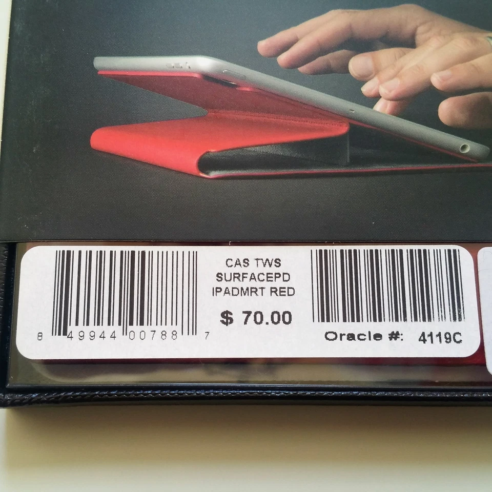Twelve South SurfacePad Ultra Slim Luxury Leather Cover iPAD Mini Red BRAND NEW - Image 4 of 4