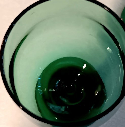 Libbey Green Stem Wine Glasses Premier Emerald 12oz. - 7 1/8" Tall - Set of 8 - Picture 3 of 15