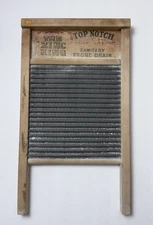 VTG National Washboard Company No. 701 The Zinc King Top Notch Rustic Decor t75