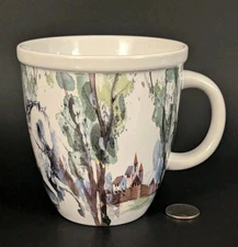 Lady Godiva Bareback White Horse Coffee Mug Cup Chocolate Choclatier NEW