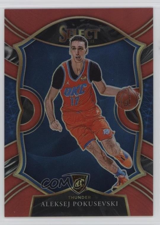 2020-21 Panini Select Concourse Red Prizm 113/199 Aleksej Pokusevski #77 1ol2