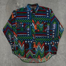 Vintage Frontier Series Aztec Western Shirt Size XL
