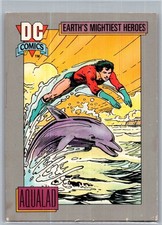 1991 DC Comics Trading Card #32 Earth's Mightiest Heroes Aqualad