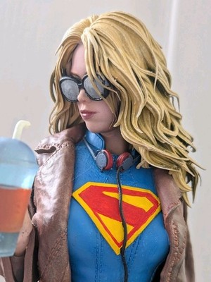Supergirl Ninja Gaiden Statue 3D gedruckt 1:6 komplett bemalt 45 cm hoch Alcok
