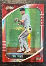 2021 Absolute Baseball Trea Turner Red Spectrum SP 16/99 Nationals