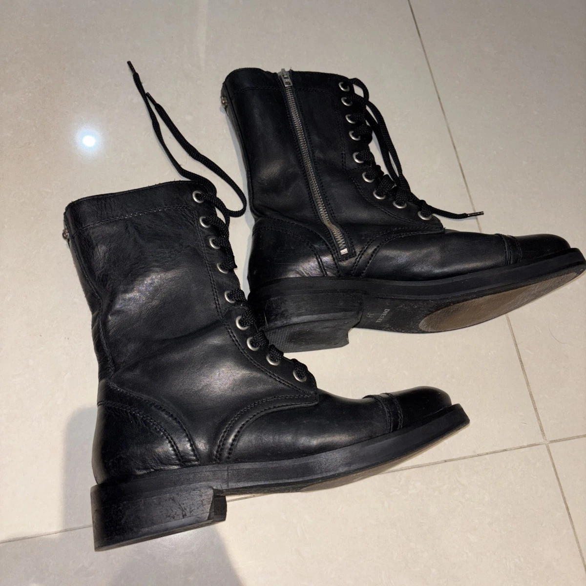 Diesel Combat Boots with Upper Leather for Women for sale | eBay
