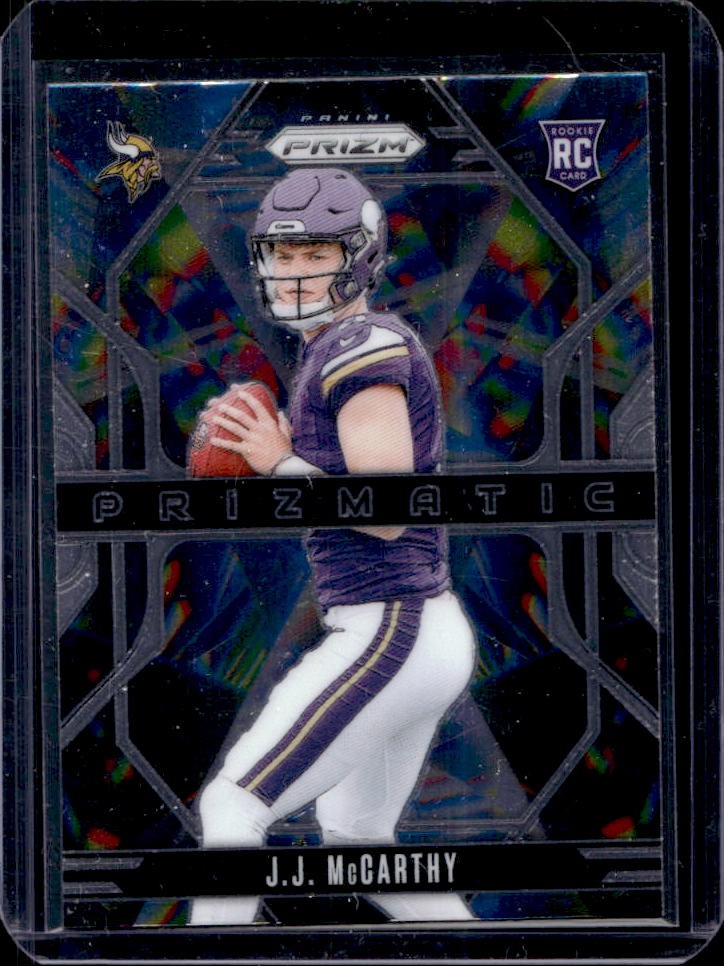 2024 Panini Prizm J.J. McCarthy Prizmatic RC Rookie #8 Vikings