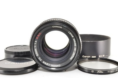 Canon FD 50mm f1.4 SSC [with many accessories] #2669