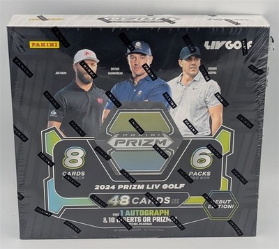 Factory Sealed Hobby Box 2024 Panini Prizm LIV Golf Trading Cards