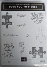 Stampin' Up Love You to Pieces Clear-mount Stamp Set  Big Shot Dies