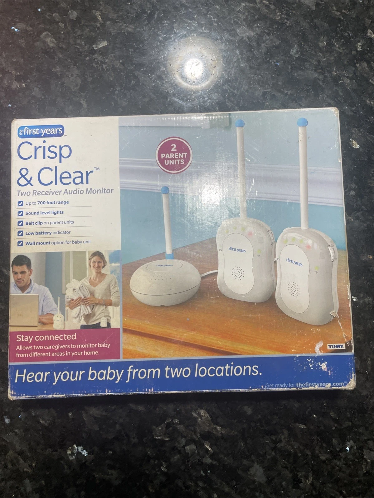 THE FIRST YEARS CRISP AND CLEAR BABY MONITOR W/2 PARENT UNITS Open Box