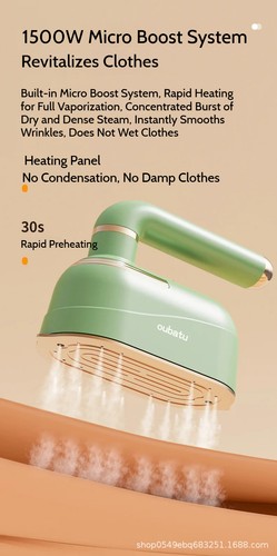 2IN1 Mini Ironing Machine Handheld Portable Fabric Garment Steamer Home Travel - Picture 5 of 19