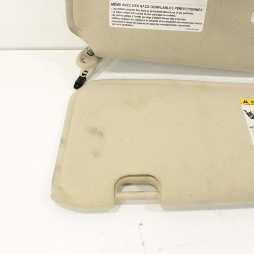 2001–2007 Mazda Tribute Ford Escape Tan Sun Visor Pair w/ Lights OEM - Picture 12 of 13