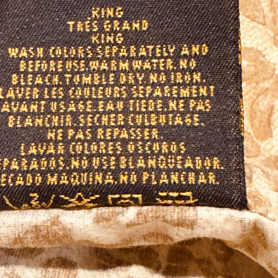 SÁBANA PLANA DE COLECCIÓN KING Ralph Lauren ROSSELLINI camello neutro 300TC de lujo RARA DIFÍCIL DE ENCONTRAR Foto 4 de 4