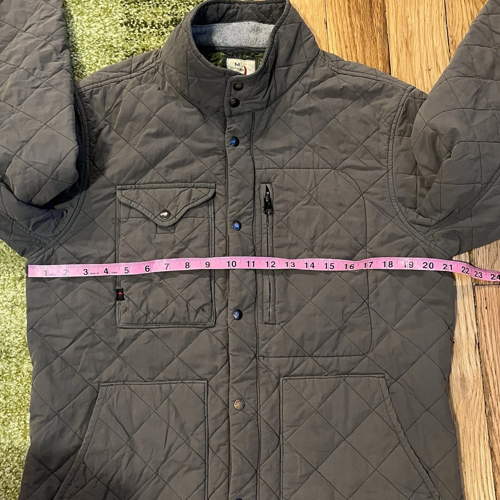 Relwen Jacket Men Medium Quilted Insulated Tanker Huckberry Puffer Hiking image 11