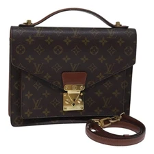 LOUIS VUITTON Monogram Monceau 28 Hand Bag 2way M51185 LV Auth yk14788