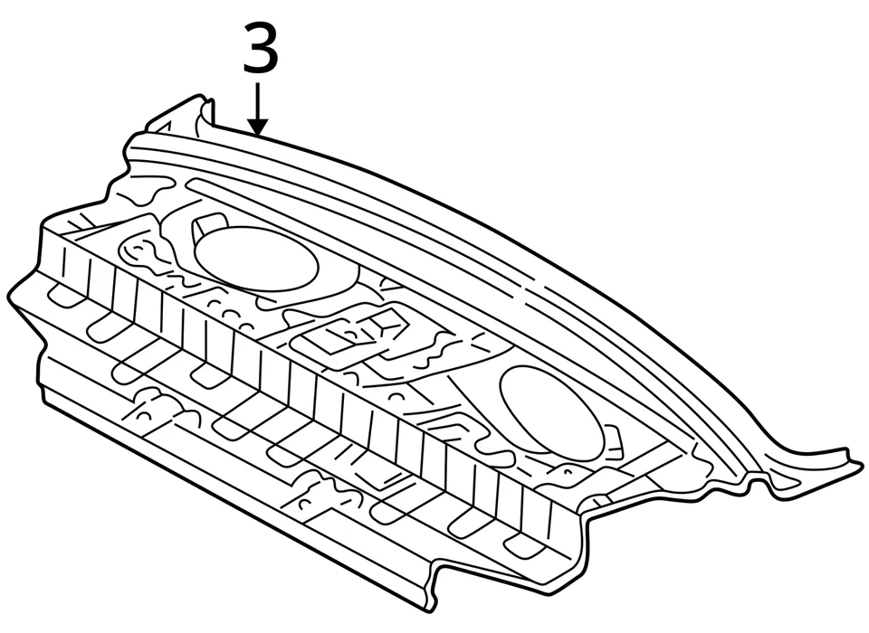 PANEL TRASERO TOYOTA SUB ASM UPR 6410152070 NUEVO OEM Foto 3 de 3