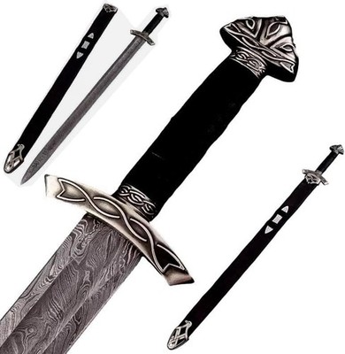 Handmade Viking Collectible Damascus Steel Viking Sword Authentic Norseman Sword