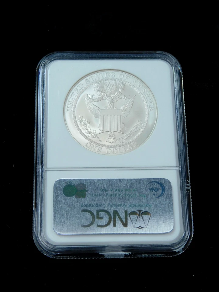 2008-P $1 Bald Eagle Commemorative Silver Dollar - NGC MS70 - Image 2 of 4