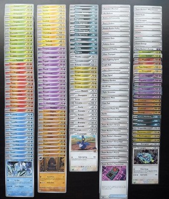 Ascended Heroes Complete NM Base Set: C/UC/R-Holo (178 Cards) (No ex or reverse)