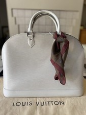 Prestine Louis Vuitton Alma GM Ivoire Epi Leather Handbag Bag
