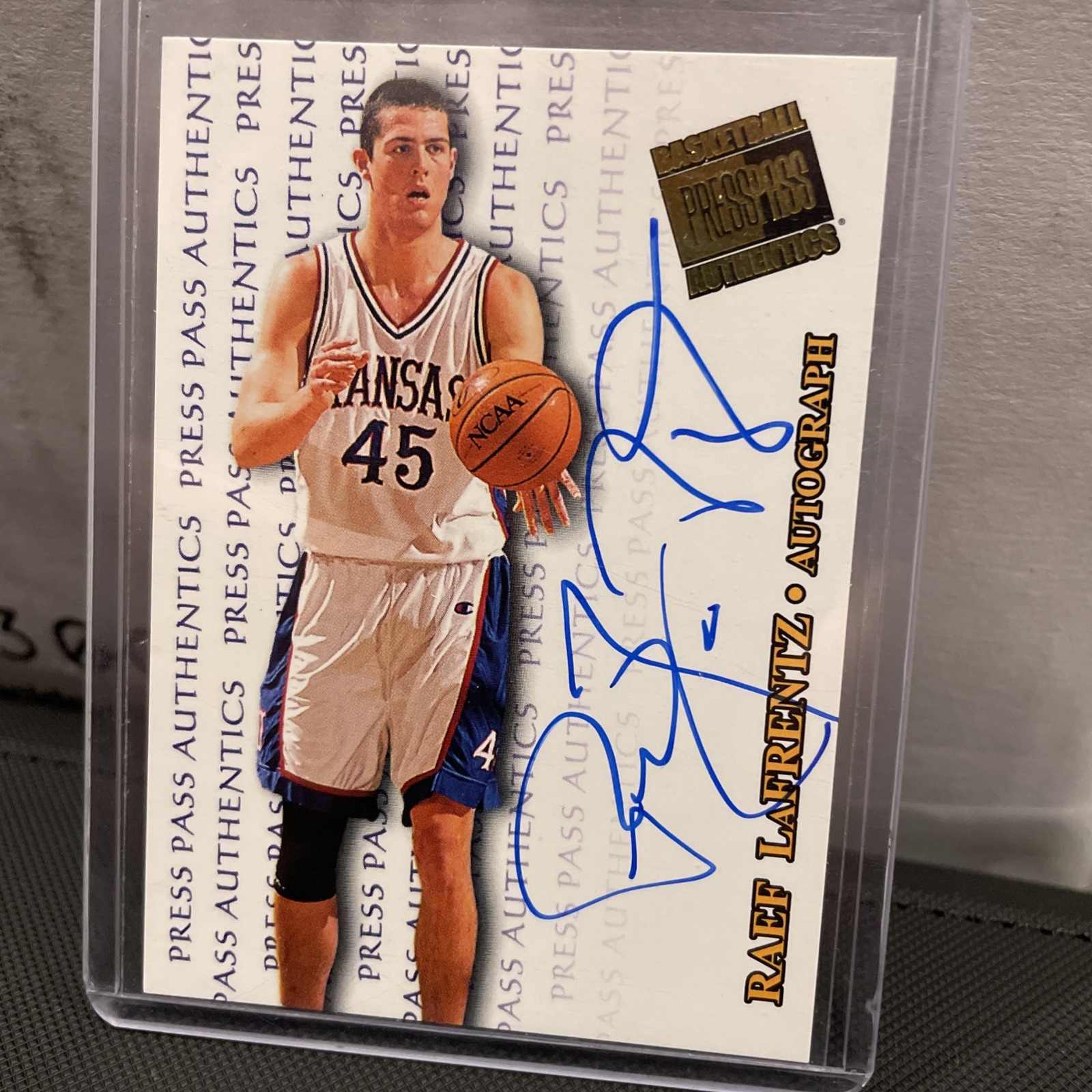 1998 Press Pass Authentics - Autographs Raef LaFrentz (AU, RC)