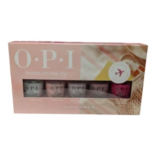 OPI Minis - Nudes On The Fly 5pc Nail Lacquer Set, Travel Friendly 0.125 fl oz
