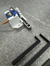 Schubstangenantrieb, Weichenantrieb für Servo SG90, mit 3 Betätigungsadapter