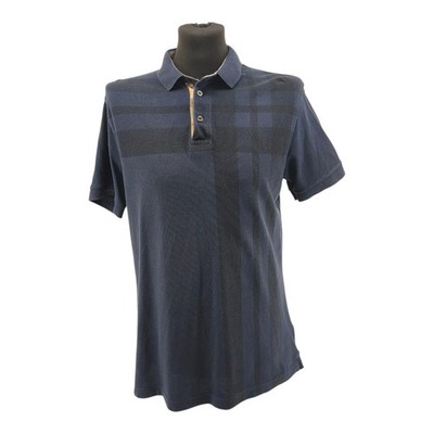 Barbour | Vintage-Polo-T-Shirt | Blau | Knopf | Vouge-Vintage