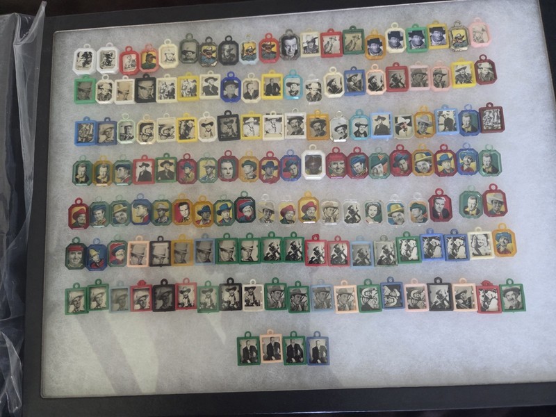 Vintage Lot of 300+ Gumball Vending Charms Cartoons Comics Cowboys Amazing Lot